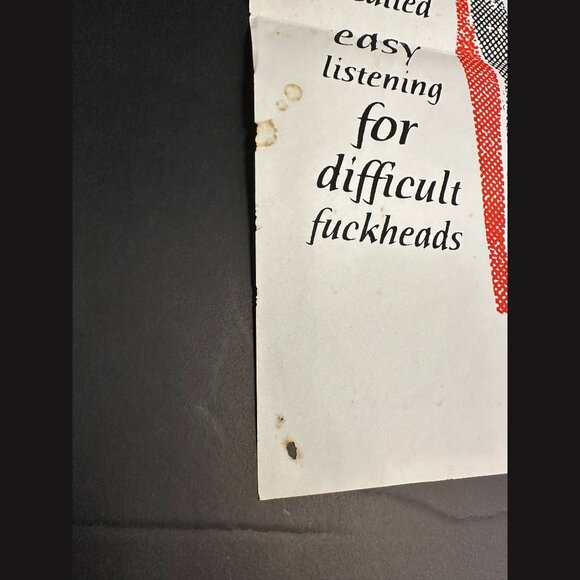 Vintage 2003 Pigface EASY NUNS Limited Screen Print Promo Poster SIGNED Rare Red - Picture 3 of 5